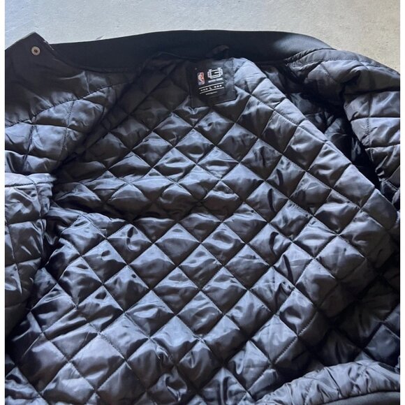Vintage NBA Miami Heat Ultra Game Jacket Men’s Sz Large Bomber Jacket Black - Picture 14 of 16